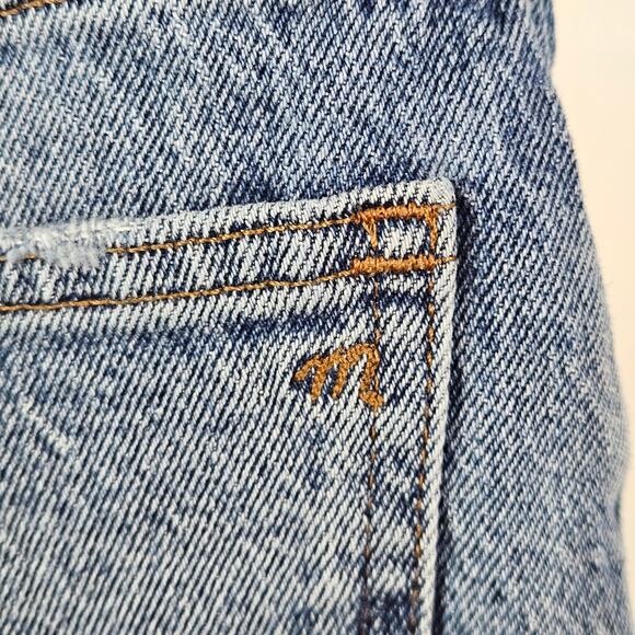 Madewell Blue Denim Cut-Off High Waist Jean Short Shorts | Women's 23 - Picture 8 of 15